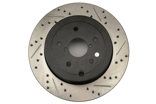 STT127.47030L StopTech Drilled and Slotted Sport Rotors (Rear Left) - 2015+ STI,