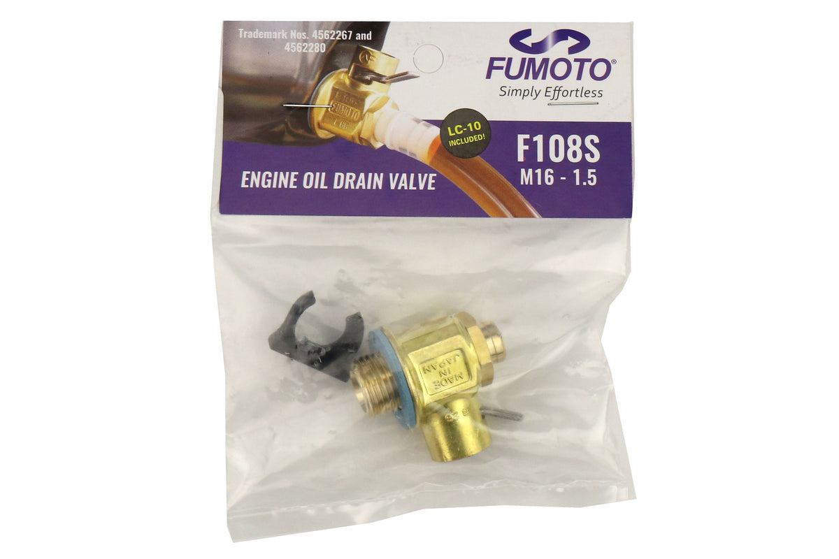 FMTF108S-LC-10 Fumoto Quick Engine Oil Drain Valve - 15+ WRX / 13+ FT86 / 14+ Forester / 13+ Crosstrek / 17+ Impreza,