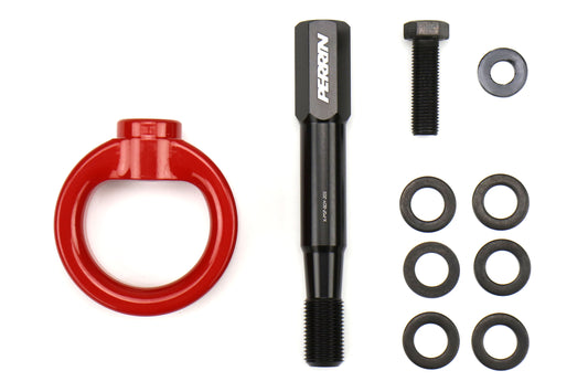 PERPSP-BDY-253RD PERRIN Performance Rear Tow Hook Kit Red,