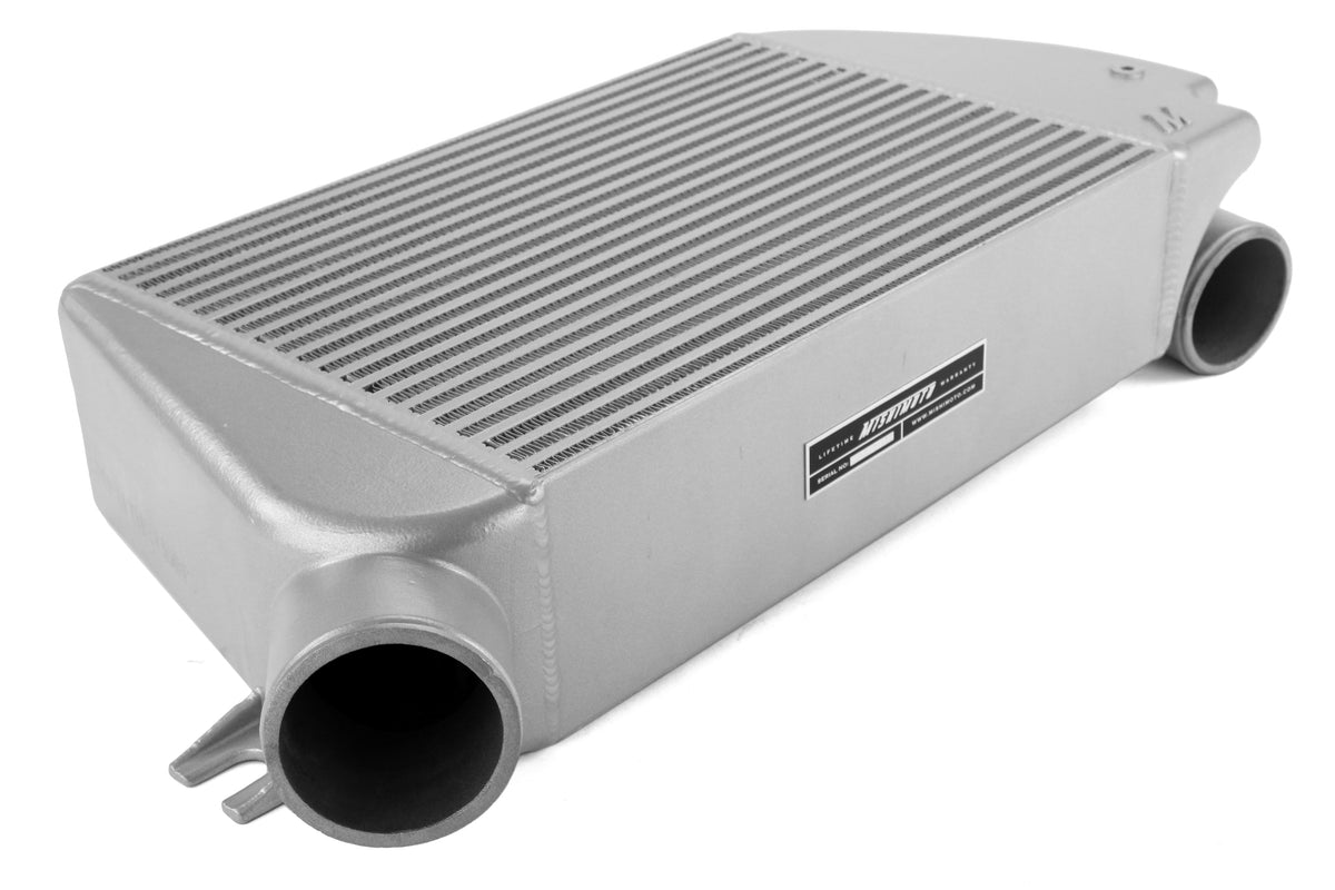 MIMMMTMIC-WRX-15PSL Mishimoto Performance Top Mount Intercooler and Charge Pipe Kit - 2015+ WRX-Polished Pipe, Silver Intercooler,