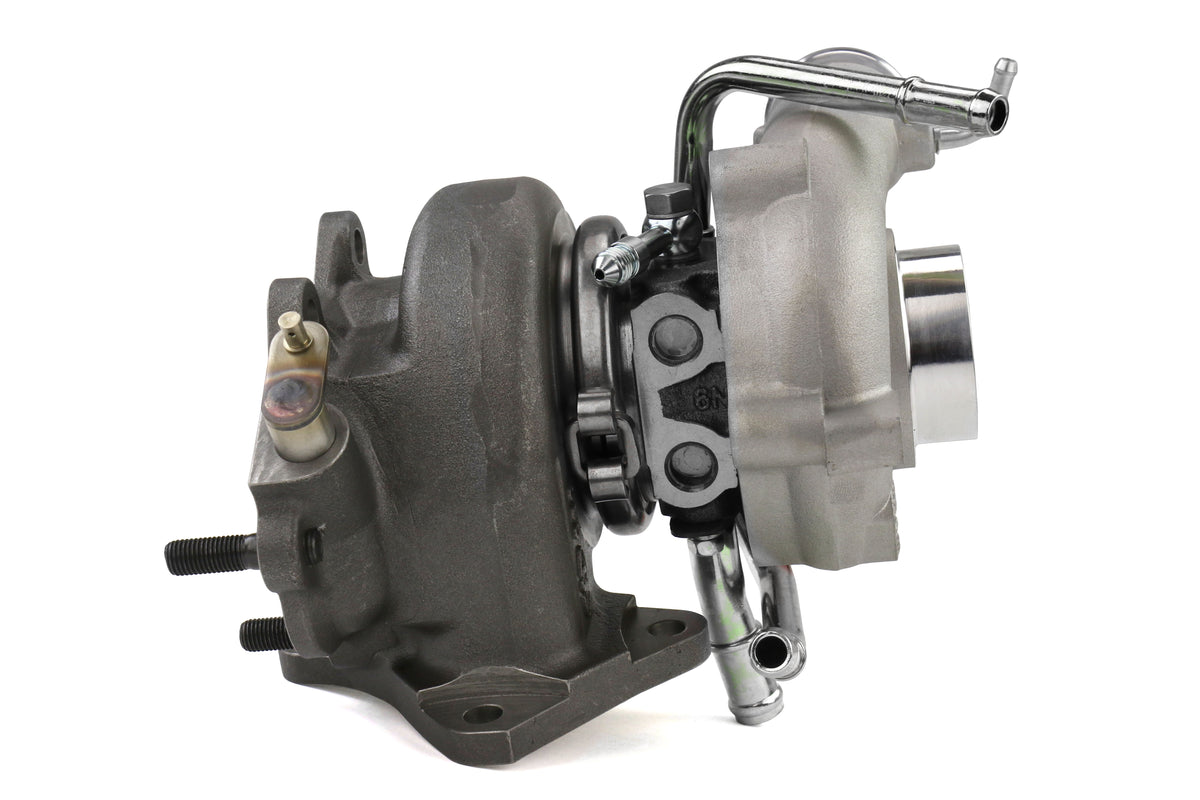 FPT2025054 Forced Performance FP BLUE Turbocharger Subaru STI 58mm 8cm EWG w/ Oil Feed Line - 2002-2007 Subaru WRX / 2004+ Subaru STI,