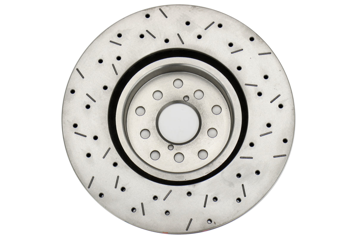 DBB42650XS-10 DBA Front 4000 Series Cross Drilled and Slotted Rotors (Front) - 2015+ WRX / 2014+ Forester,