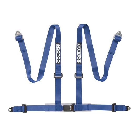 SPR04604BV1AZ Sparco Belt 2 Inch 4-Point Bolt-In Harness - Universal-Blue,