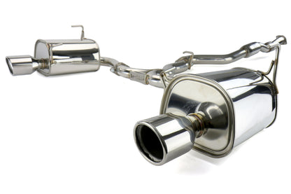 Invidia Q300 Dual Exit Cat Back Exhaust - Stainless Steel Tips - 2014-2018 Subaru Forester XT