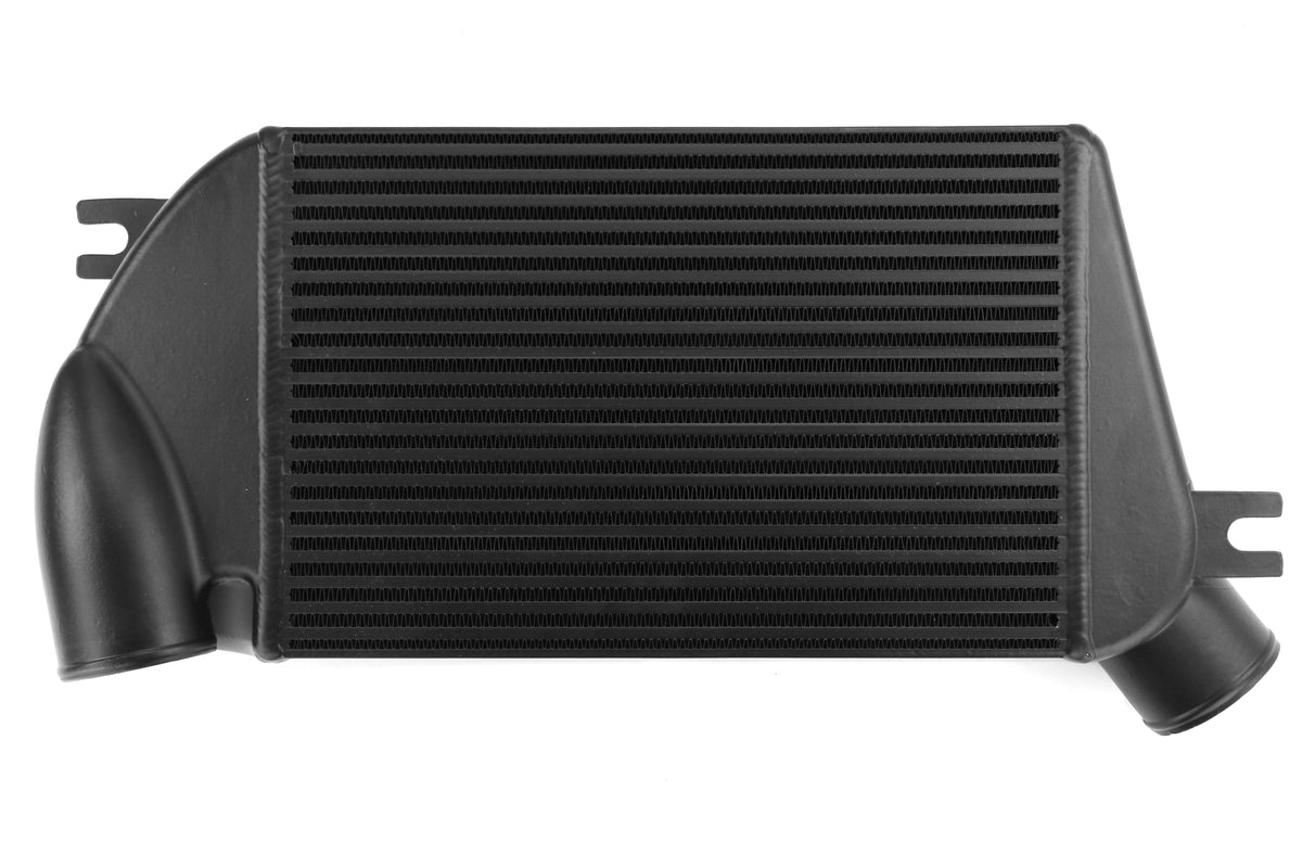 MIMMMTMIC-WRX-15PBK Mishimoto Performance Top Mount Intercooler and Charge Pipe Kit - 2015+ WRX-Polished Pipe, Black Intercooler,