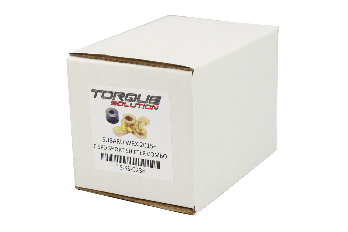 TQSTS-SS-023C Torque Solution Short Shifter Adapter and Bushing Combo - 2015-2020 WRX MT,