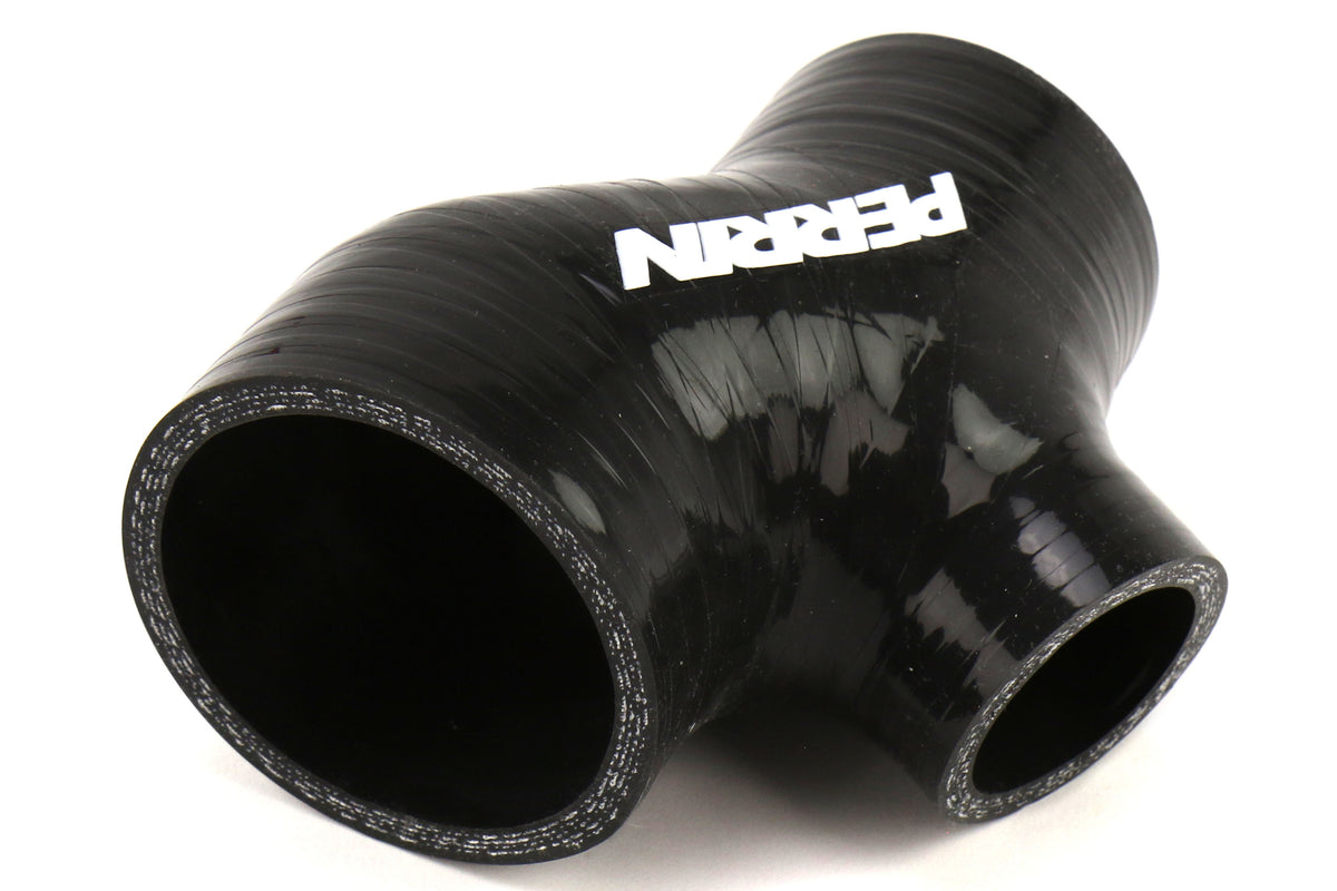PERPSP-ITR-200BK Perrin High Flow Aluminum Charge Pipe - 2015+ WRX / 2014+ Forester XT-Black,