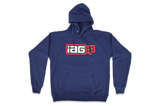IAGIAG-APP-2081XL IAG Boxer Logo Hoodie / Navy / Size - X-Large,