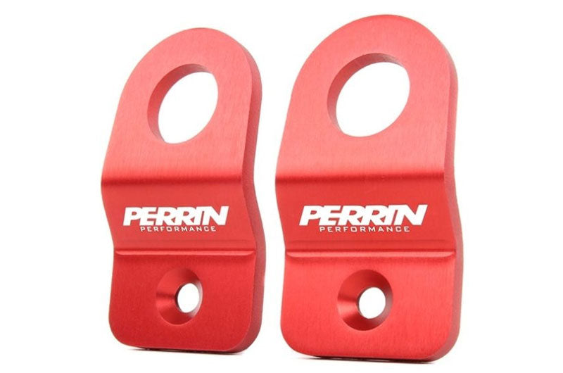 PERPSP-ENG-521RD PERRIN Upper Radiator Bracket Set Red - Subaru WRX 2008-2014 / STI 2008-2014,