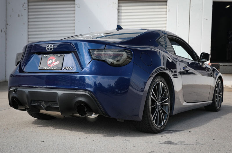 aFe Takeda 2-1/2 IN 304 Stainless Steel Cat-Back Exhaust System w/Black Tip - 2013-2016 Scion FR-S / 2013-2020 Subaru BRZ / 2017-2020 Toyota 86