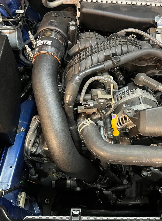 ETS200-60-ICP-010 ETS Top Mount Charge Pipe Black - 2022+ Subaru WRX,