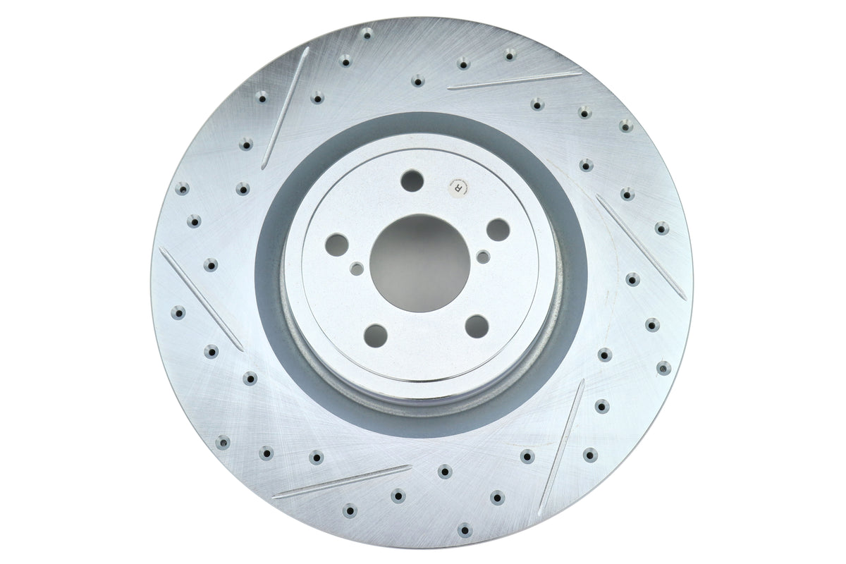 STT227.47019R Stoptech C-Tek Sport Drilled and Slotted Rotor Single Front Right - Subaru STI 2004,