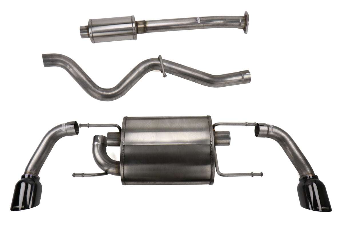 COR14864BLK Corsa Cat Back Exhaust (Black) - 2013+ FT86,