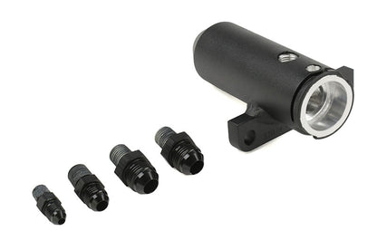KILUTCRV2AN-B Killer B Motorsport Upper Coolant Reservoir w/ AN Fittings Black - Subaru Models (inc. 2002-2007 WRX / 2004-2021 STI),
