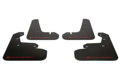 RALMF45-UR-BLK/RD Rally Armor Mud Flaps - 2017+ Impreza-Black Mud Flap with Red Logo,