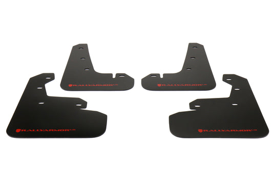 RALMF45-UR-BLK/RD Rally Armor Mud Flaps - 2017+ Impreza-Black Mud Flap with Red Logo,