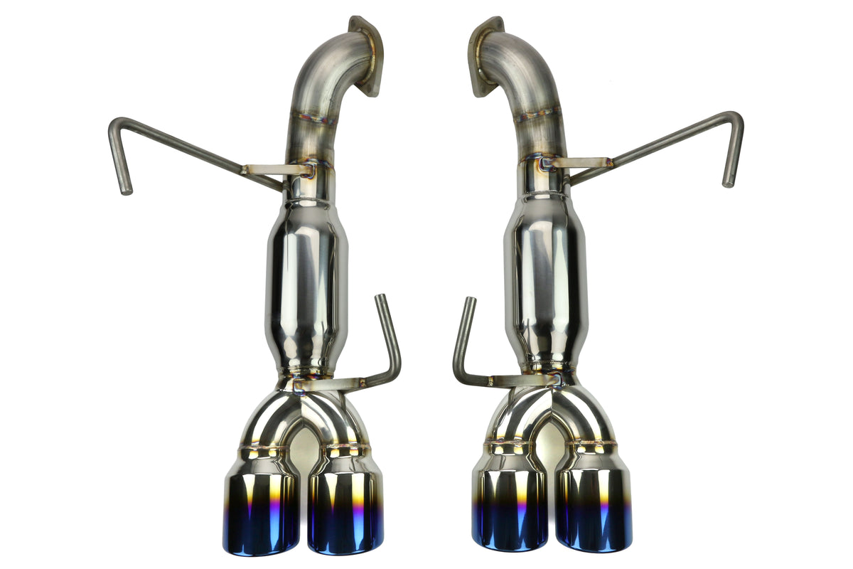 ETS200-30-EXH-004 ETS Axleback Systems - 2015-2019 WRX / 2015-2018 STI*-Muffled-Blue Tips,