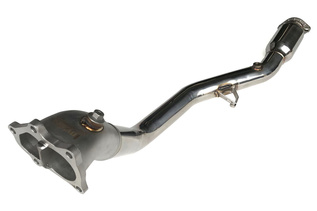 INVHS08SW1DOCB Invidia Catted Downpipe Divorced Wastegate With 2 Bungs - 2008-2014 Subaru WRX / 2008-2021 Subaru STI,