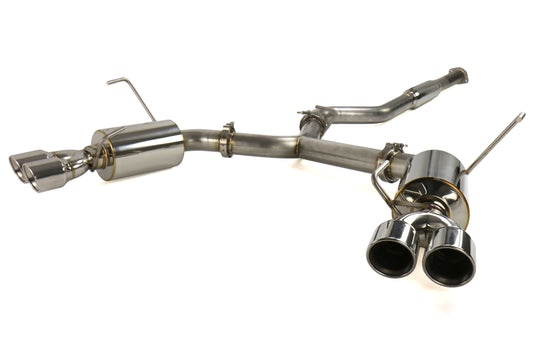 ETS200-30-EXH-013 ETS Catback Exhaust System - 2015+ WRX / STI-Muffled-Add Resonator-Polished Tips,