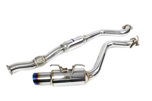 INVHS08SW5GTT Invidia N1 Cat Back Exhaust Titanium Tip - 2008-2014 Subaru WRX Hatchback,