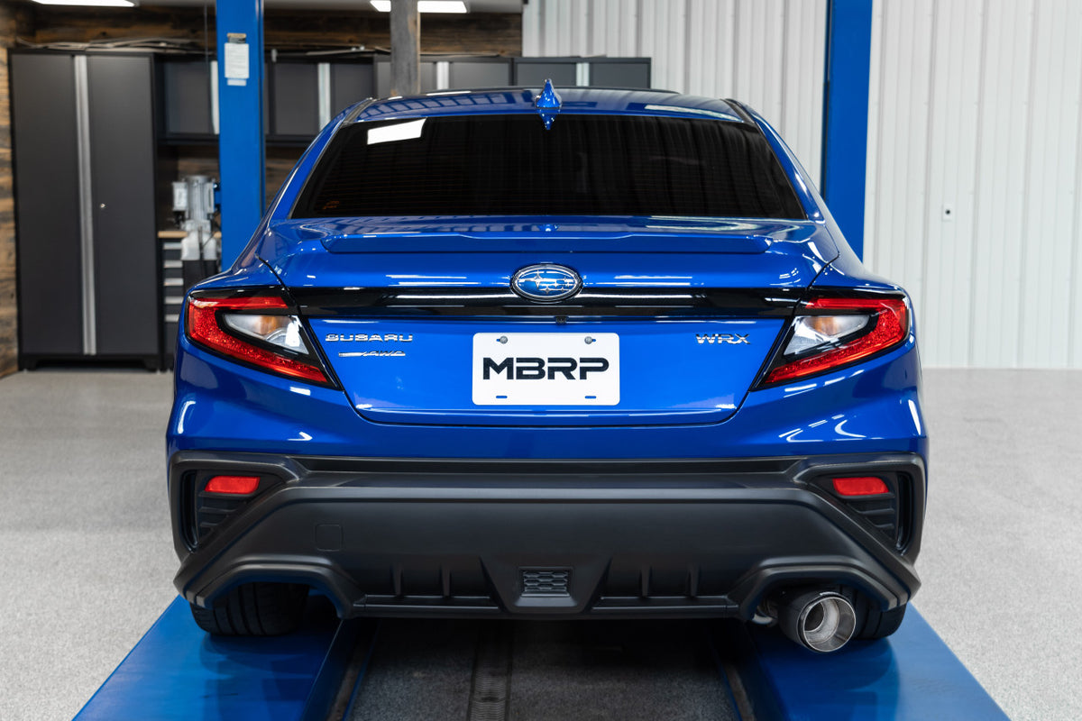 MBRS48093CF MBRP 3-Inch Single Exit Cat-Back Exhaust System w/Carbon Tip - 2022+ Subaru WRX,