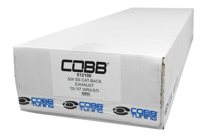 COB512100 COBB Tuning Cat Back Exhaust Stainless Steel - 2002-2007 Subaru WRX/STI,