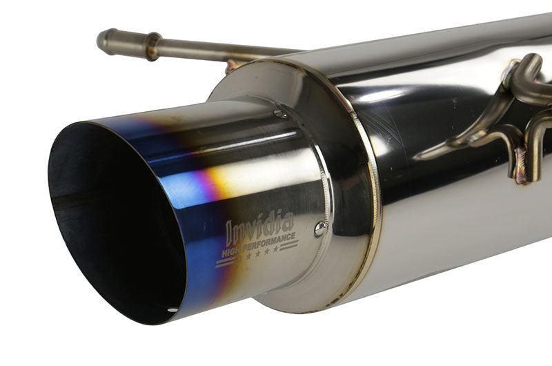 INVHS02SW1GRT Invidia Racing Series Cat Back Exhaust Titanium Tip - 2002-2007 Subaru WRX/STI,