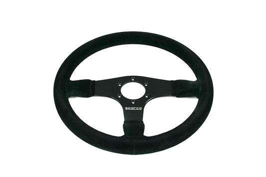 SPR015R375PSN Sparco 375 Black Suede Steering Wheel - Universal,