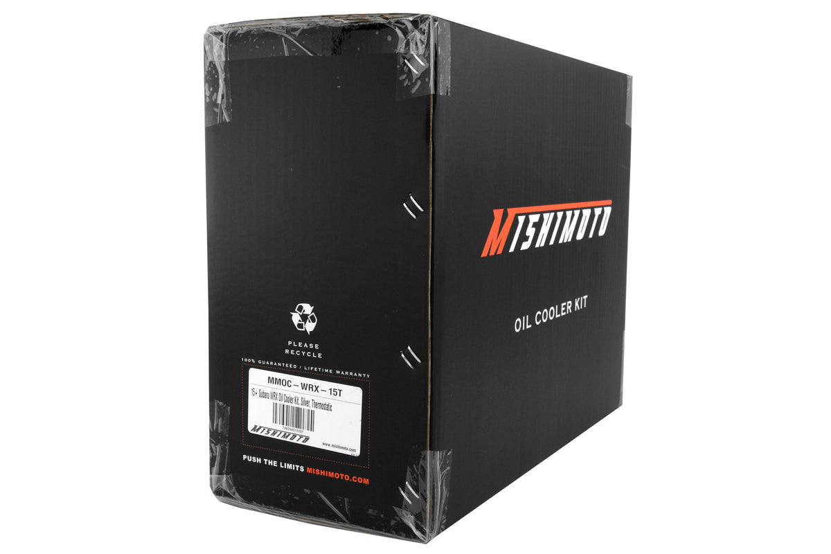 MIMMMOC-WRX-15T Mishimoto Oil Cooler Kit - 2015+ WRX -Silver Thermostatic,