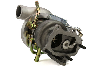 FPT2025090 Forced Performance FP GREEN Turbocharger Subaru STI 60mm 8cm IWG w/ Oil Feed Line - 2002-2007 Subaru WRX / 2004+ Subaru STI,