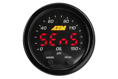 AEM X Series 30-0307 Universal Oil Pressure Gauge 0-150psi 52mm - Universal