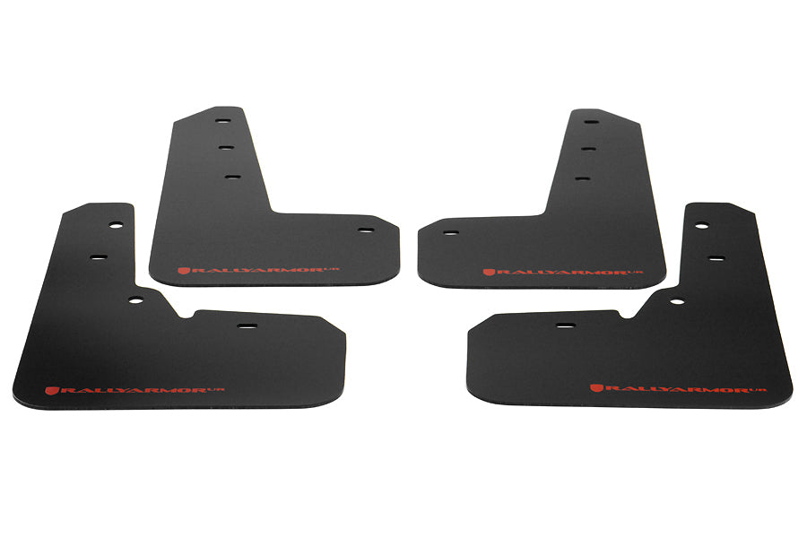 RALMF26-UR-BLK/RD Rally Armor Mud Flaps - 2013+ Crosstrek-Black Mud Flap with Red Logo,