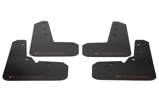 RALMF26-UR-BLK/RD Rally Armor Mud Flaps - 2013+ Crosstrek-Black Mud Flap with Red Logo,