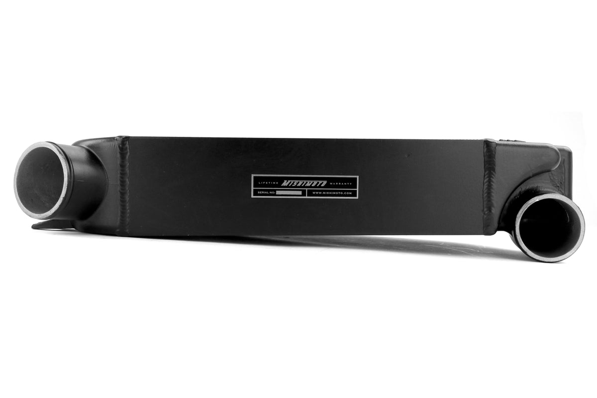 MIMMMTMIC-WRX-15PBK Mishimoto Performance Top Mount Intercooler and Charge Pipe Kit - 2015+ WRX-Polished Pipe, Black Intercooler,