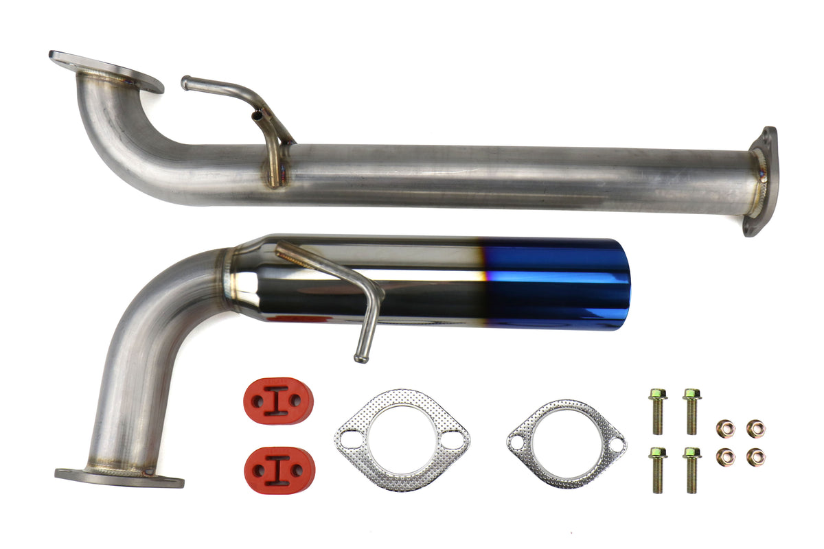 REMRO-TTZN-SL Remark Single-Exit Axleback Exhaust System BOSO Edition Burnt Stainless Steel Tip,