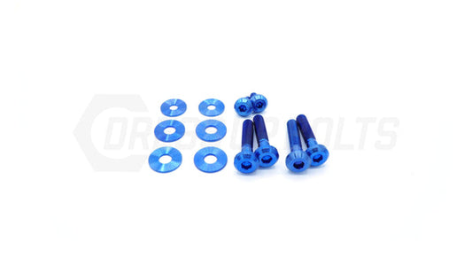 DSBSUB-019-TI-BLU Dress Up Bolts Titanium Hardware Trunk Kit - Subaru WRX/STI 2015-2021,
