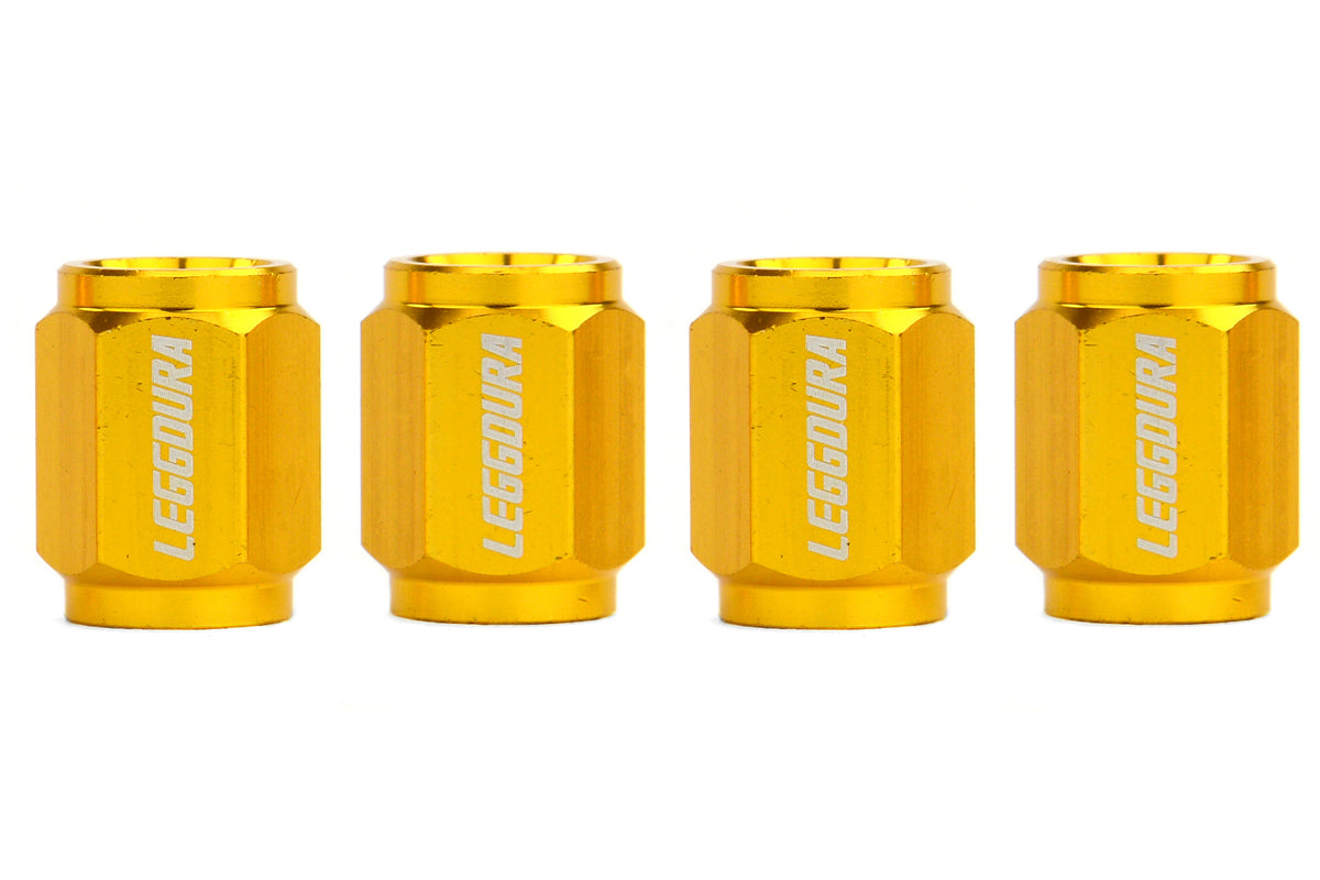 KICWCKIVA Project Kics Leggdura Valve Cap Set - Universal-Gold,