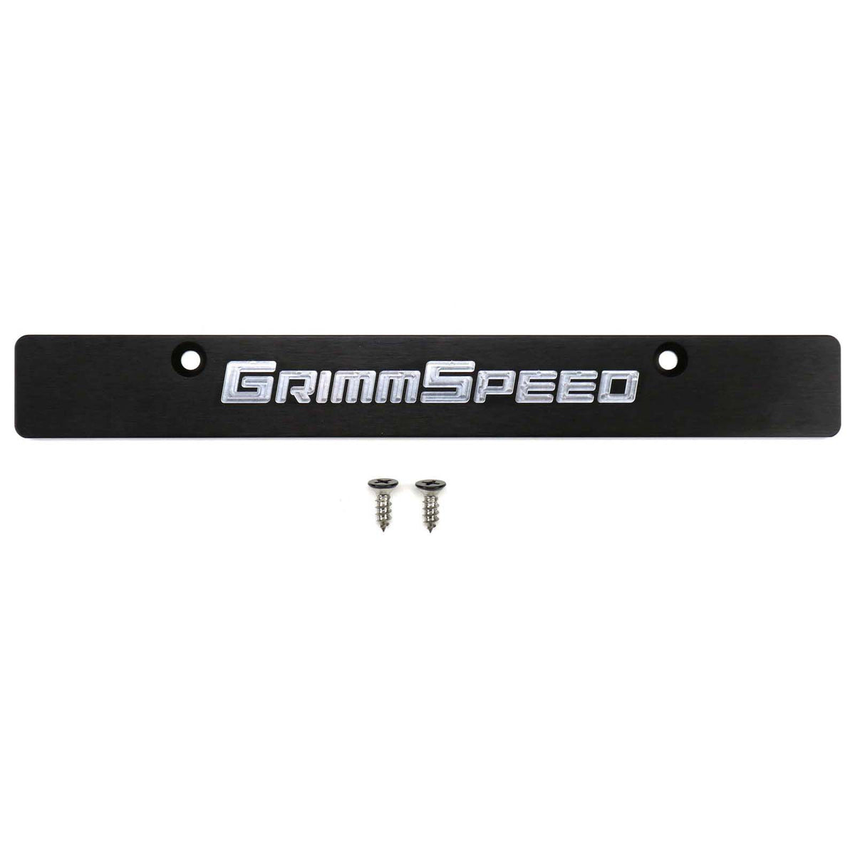 GRM094079 GrimmSpeed License Plate Delete Black/Silver - 2006-2014 Subaru WRX / 2006-2014 Subaru STI,