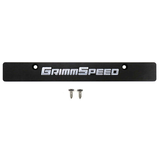 GRM094079 GrimmSpeed License Plate Delete Black/Silver - 2006-2014 Subaru WRX / 2006-2014 Subaru STI,