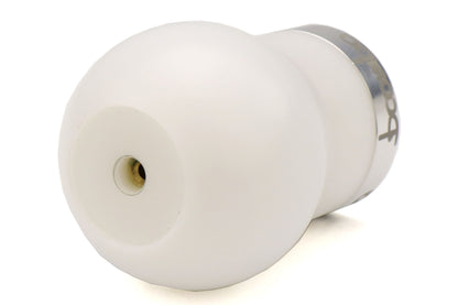 BBA031-00-009N Boomba Racing White Delrin Weighted Shift Knob  - 2015+ WRX / 2015+ STI / 2014+ Forester-Silver,