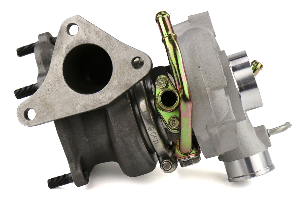 FPT2025054 Forced Performance FP BLUE Turbocharger Subaru STI 58mm 8cm EWG w/ Oil Feed Line - 2002-2007 Subaru WRX / 2004+ Subaru STI,