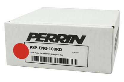 PERPSP-ENG-100RD Perrin Lightweight Crank Pulley - 2015+ STI-Red,