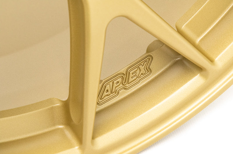 AXREC7R179ET42-5100-561-SGD Apex Race Parts 17x9 +42 EC-7R Forged Satin Gold,