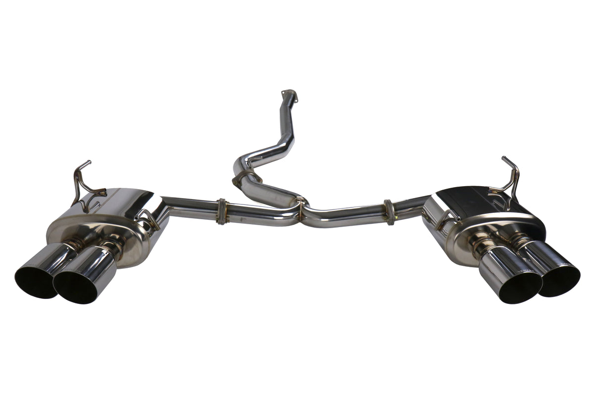 REMRK-C4076S-01 Remark 4" Quad Exhaust - 2015+ WRX / STI-Stainless Steel-Non-Resonated,