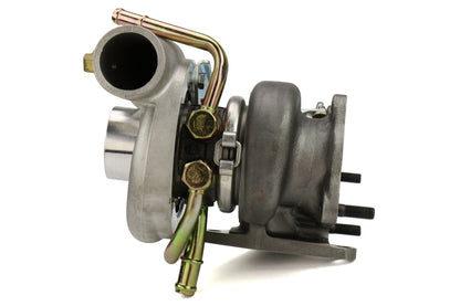 FPT2025090 Forced Performance FP GREEN Turbocharger Subaru STI 60mm 8cm IWG w/ Oil Feed Line - 2002-2007 Subaru WRX / 2004+ Subaru STI,