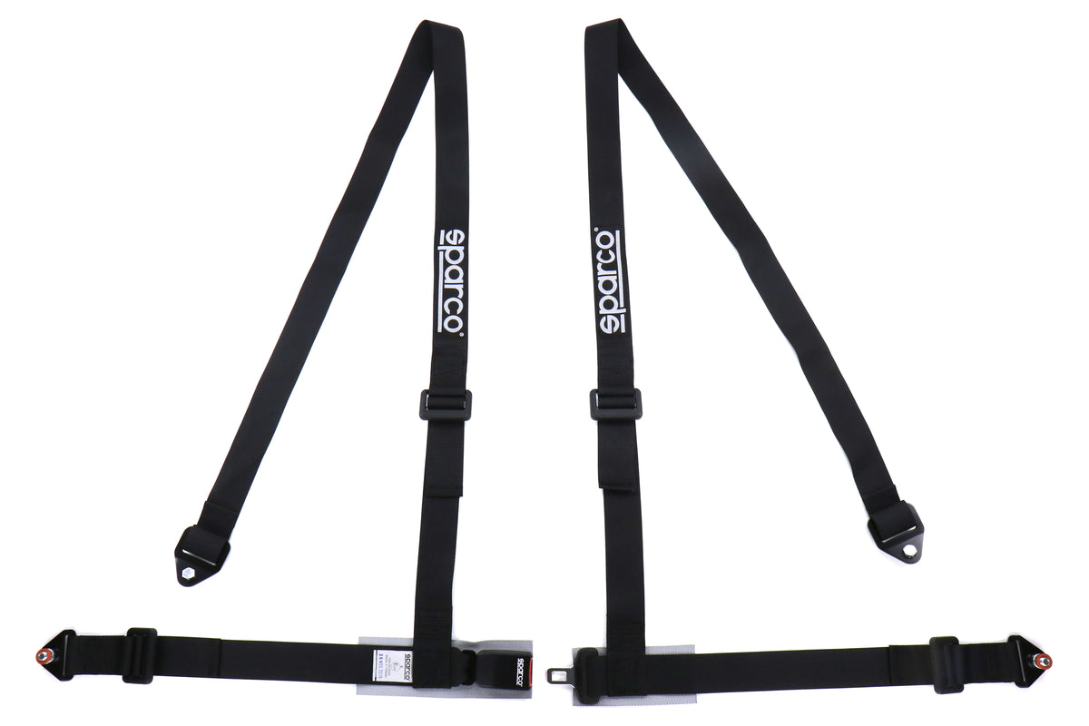 SPR04604BV1NR Sparco Belt 2 Inch 4-Point Bolt-In Harness - Universal-Black,