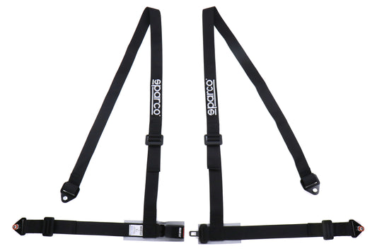 SPR04604BV1NR Sparco Belt 2 Inch 4-Point Bolt-In Harness - Universal-Black,