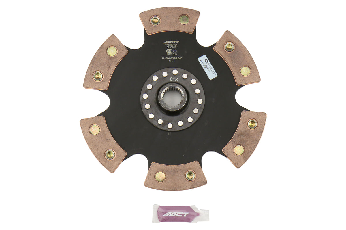 ACT6240018 ACT Subaru 6 Pad Rigid Race Disc - Subaru Models (inc. 2006+ WRX / 2004+ STI),