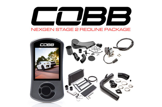 COBSUB004NG2W-BK-RED COBB Tuning Subaru NexGen Stage 2 Redline Carbon Fiber Power Package WRX 2015-2021,