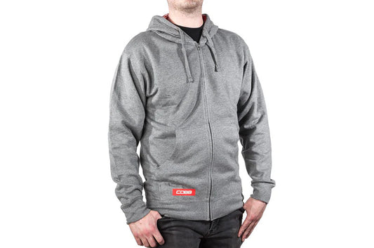 Cobb Grey Zippered Hoodie - Size X-Small